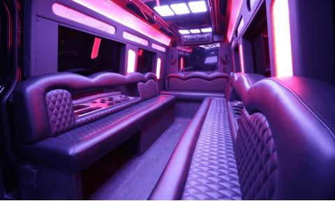 Council Bluffs 14 Passenger Sprinter Bus Interior