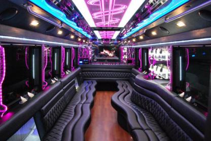 Council Bluffs 50 Passenger Party Bus Interior