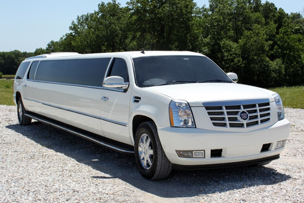 Council Bluffs White Escalade Limo